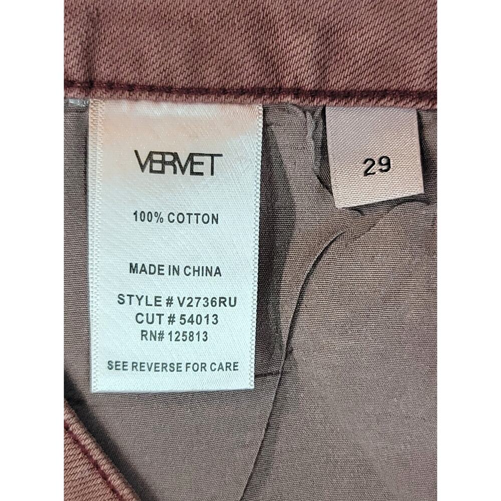 Rust VERVET Leslie 90s Vintage Flare Distressed High Rise Crop Jeans Size 29 - Picture 9 of 10